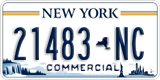 New York, Specialty plates (12345-AB)