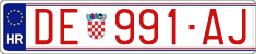 License plate of Croatia, Exceptional vehicles