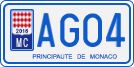 License plate of Monaco, Motorcycles