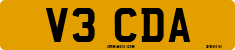License plate of the United Kingdom, 1983 year system