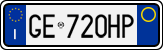 License plate of Italy, Cars (1994 year series)