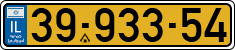 License plate of Israel, Regular plates