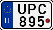 license plates of Hungary, Motorcycles (1990)