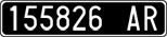 License plate of Italy, Cars (1927 year series)
