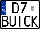 License plates of Poland, Vanity Plates