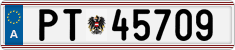 License plate of Austria, Official services and consulates
