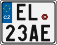 License plate of the Czech Republic, Electric vehicles