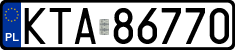 License plates of Poland, Regular car plates