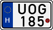 license plates of Hungary, Motorcycles (1990)