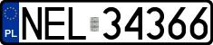 License plates of Poland, Regular car plates