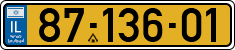 License plate of Israel, Regular plates