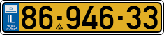 License plate of Israel, Regular plates