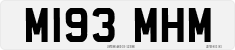 License plate of the United Kingdom, 1983 year system
