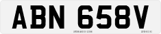 License plate of the United Kingdom, 1963 year system