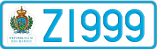 License plate of San Marino, Vanity Plates