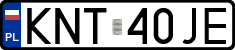 License plates of Poland, Regular car plates