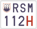License plate of San Marino, Oldtimers (123)