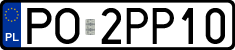 License plates of Poland, Regular car plates