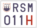 License plate of San Marino, Oldtimers (123)