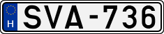 license plates of Hungary, Cars (1990)