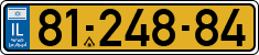 License plate of Israel, Regular plates
