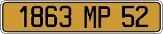 French license plate, FNI