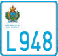 License plate of San Marino, Motorcycles