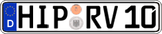 German license plate, Regular plates