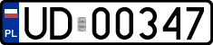 License plates of Poland, Military