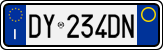 License plate of Italy, Cars (1994 year series)