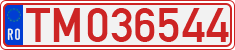 License plate of Romania, Provisional