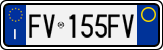 License plate of Italy, Cars (1994 year series)