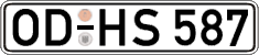 German license plate, Regular plates
