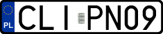 License plates of Poland, Regular car plates