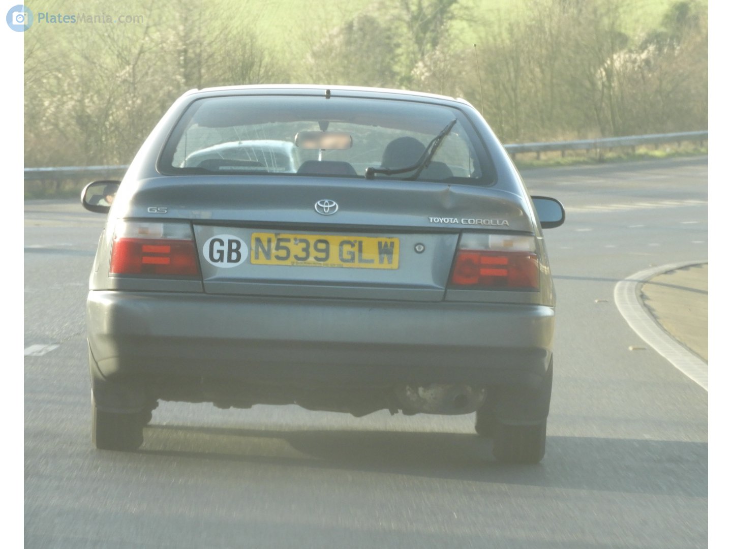 N539GLW, Toyota Corolla 7th gen (FX) 5-door Hatch (E100), 1992–1999