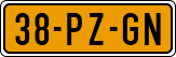 License plate of the Netherlands, Cars
