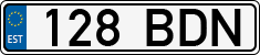 License plate of Estonia, Regular car plates