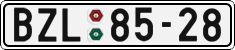 License plate of the Czech Republic, Cars (1960)