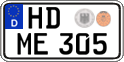 German license plate, Regular plates