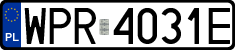 License plates of Poland, Regular car plates