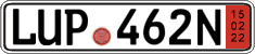 German license plate, Export transit plates