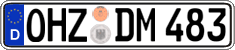 German license plate, Regular plates