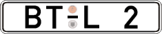 German license plate, Regular plates