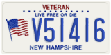 New Hampshire, Veteran (V12345/ 1234)