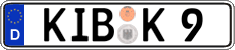 German license plate, Regular plates