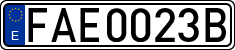 License plates of Spain, Official and military plates