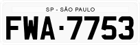 License plate of Brazil, Authorities (1990)