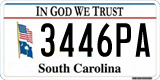 South Carolina, In God We Trust (1234AB/123 4AB)