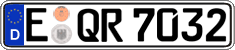 German license plate, Regular plates