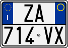 License plate of Italy, Cars (1994 year series)